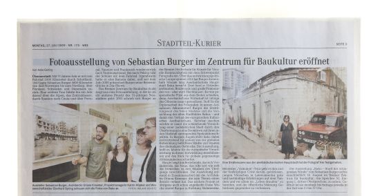 Weser-Kurier vom 12.08.2009 zur Diplomausstellung im BZB